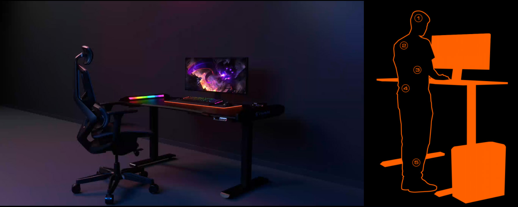 Cougar DEIMUS 120 Gaming Desk